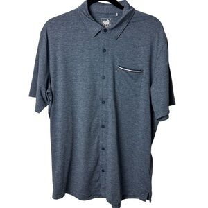 Puma polo shirt button down shirt large